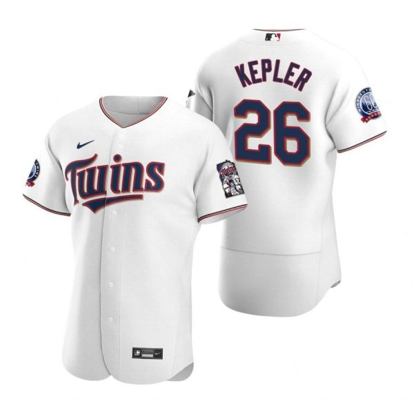 Personalized Men’s Max Kepler Minnesota Twins Flex Base Jersey White