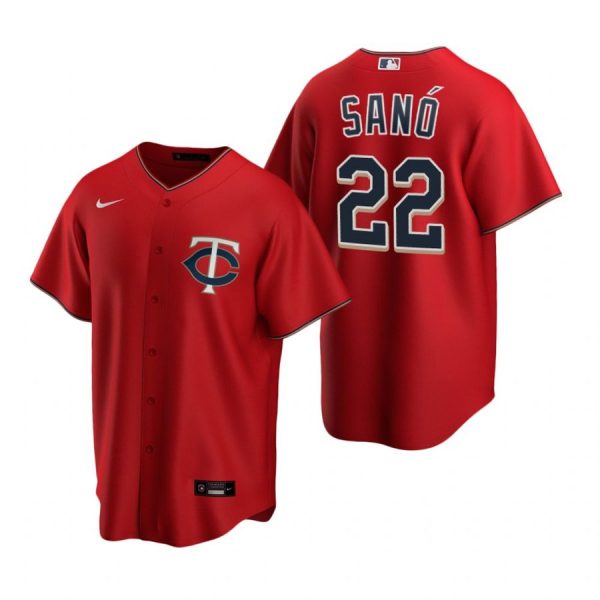 Personalized Men’s Miguel Sano Minnesota Twins Cool Base Jersey Red