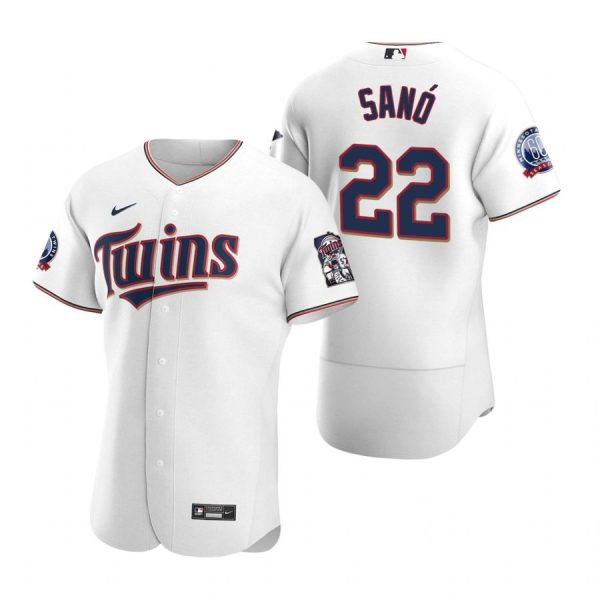 Personalized Men’s Miguel Sano Minnesota Twins Flex Base Jersey White