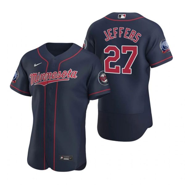Personalized Men’s Ryan Jeffers Minnesota Twins Flex Base Jersey Navy
