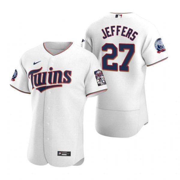 Personalized Men’s Ryan Jeffers Minnesota Twins Flex Base Jersey White