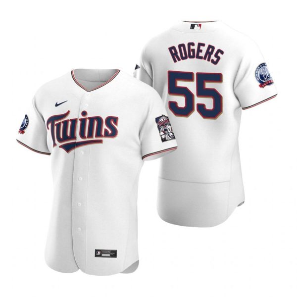 Personalized Men’s Taylor Rogers Minnesota Twins Flex Base Jersey White