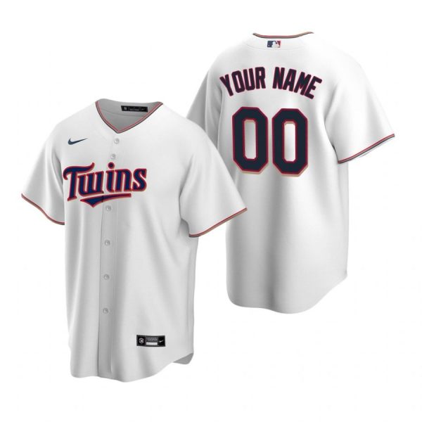 Personalized Men’s Minnesota Twins Cool Base Jersey White