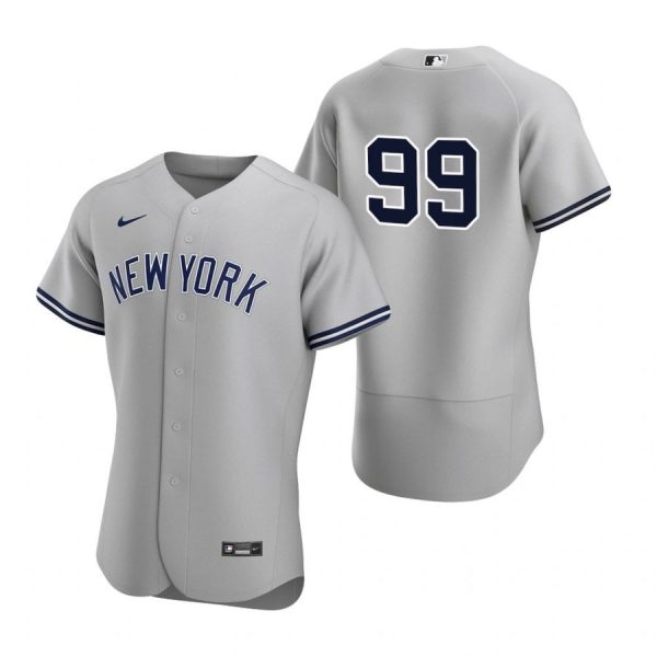 Personalized Men’s Aaron Judge New York Yankees Flex Base Jersey Gray