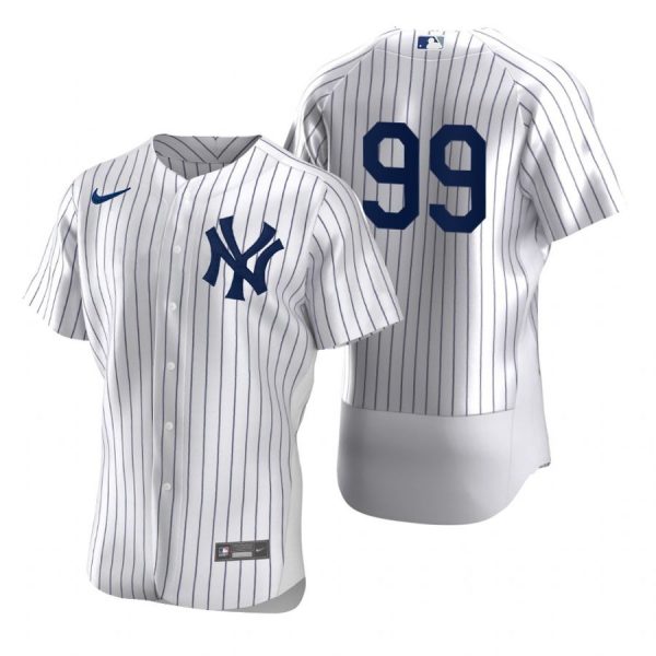 Personalized Men’s Aaron Judge New York Yankees Flex Base Jersey White