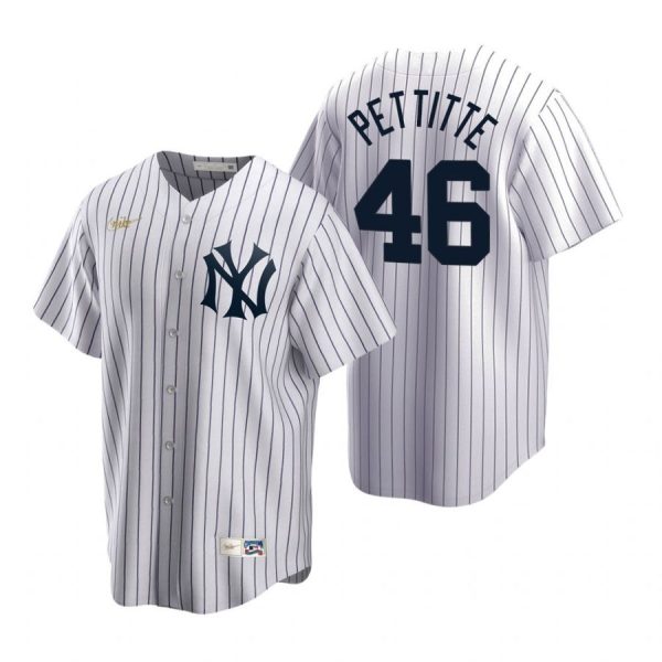 Personalized Men’s Andy Pettitte New York Yankees Cool Base Jersey White