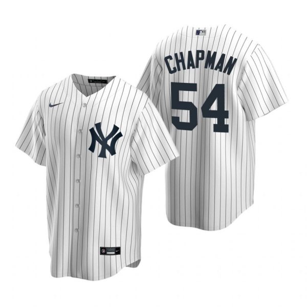 Personalized Men’s Aroldis Chapman New York Yankees Cool Base Jersey White