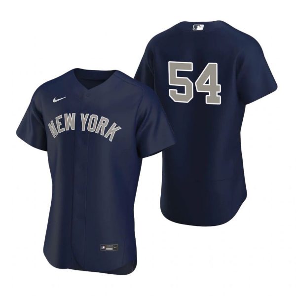 Personalized Men’s Aroldis Chapman New York Yankees Flex Base Jersey Navy