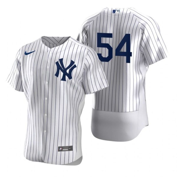 Personalized Men’s Aroldis Chapman New York Yankees Flex Base Jersey White