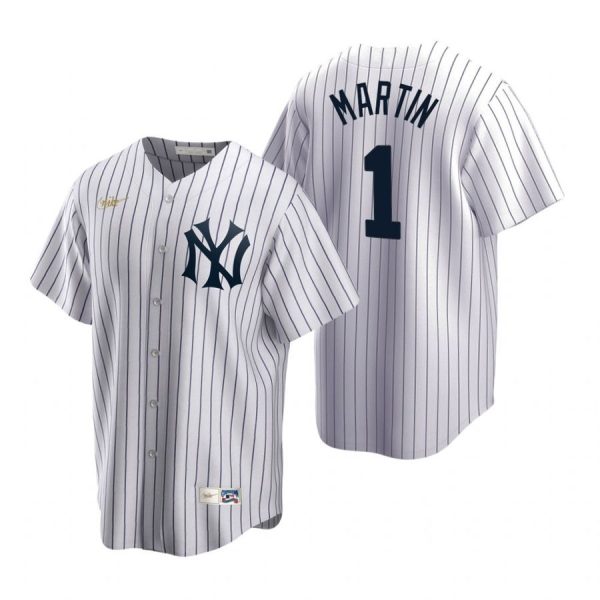 Personalized Men’s Billy Martin New York Yankees Cool Base Jersey White