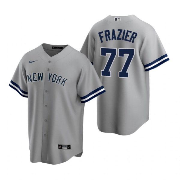 Personalized Men’s Clint Frazier New York Yankees Cool Base Jersey Gray