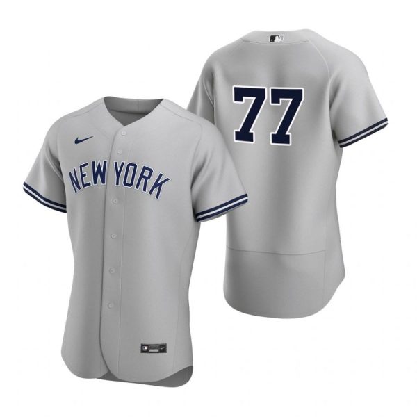 Personalized Men’s Clint Frazier New York Yankees Flex Base Jersey Gray