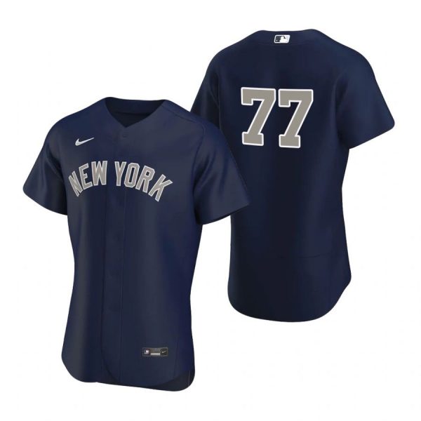 Personalized Men’s Clint Frazier New York Yankees Flex Base Jersey Navy