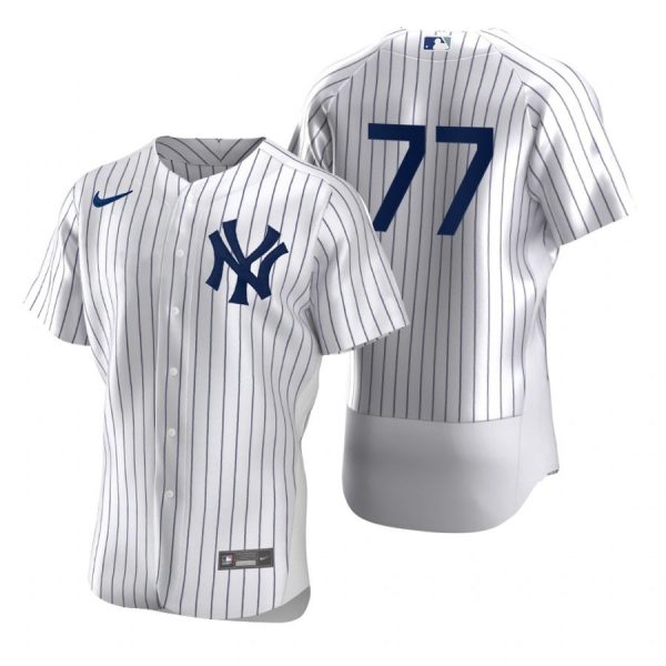 Personalized Men’s Clint Frazier New York Yankees Flex Base Jersey White