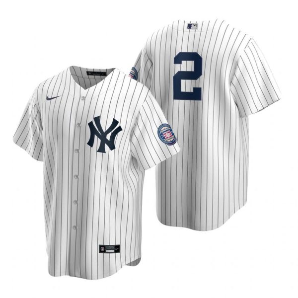 Personalized Men’s Derek Jeter New York Yankees Cool Base Jersey White