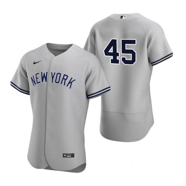 Personalized Men’s Gerrit Cole New York Yankees Flex Base Jersey Gray