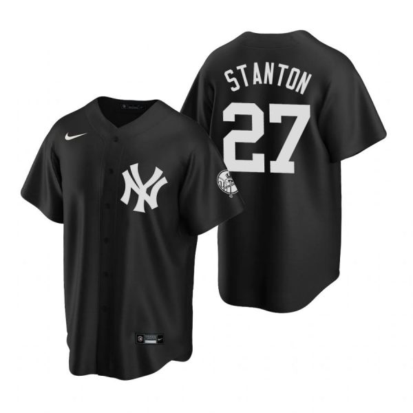 Personalized Men’s Giancarlo Stanton New York Yankees Cool Base Jersey Black