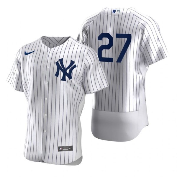 Personalized Men’s Giancarlo Stanton New York Yankees Flex Base Jersey White