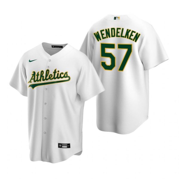 Personalized Men’s #75 J.B. Wendelken Oakland Athletics Cool Base Jersey White