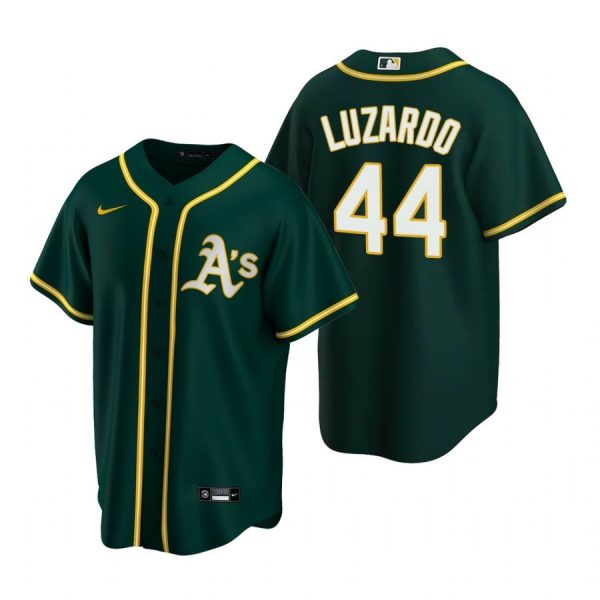 Personalized Men’s #44 Jesus Luzardo Oakland Athletics Cool Base Jersey Green