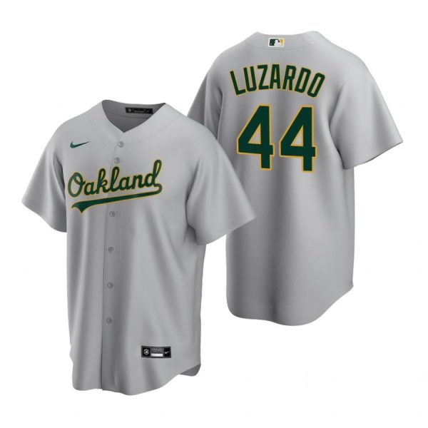 Personalized Men’s #44 Jesus Luzardo Oakland Athletics Cool Base Jersey Gray