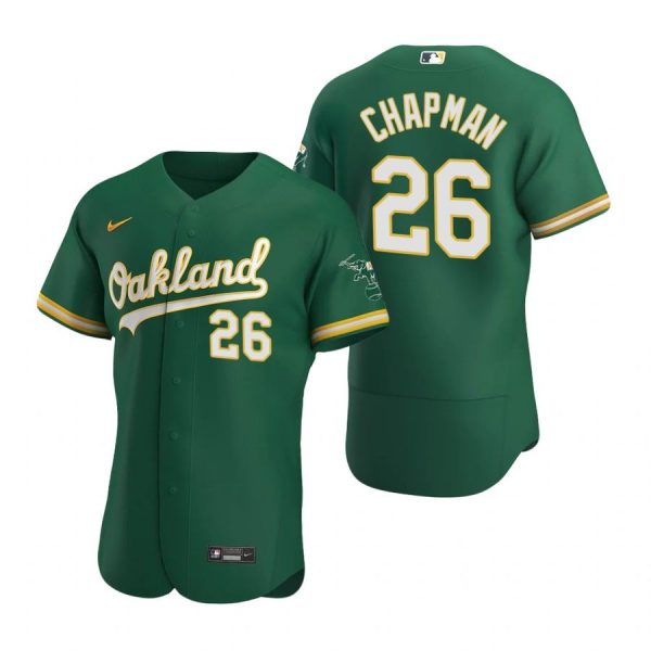 Personalized Men’s #26 Matt Chapman Oakland Athletics Flex Base Jersey Kelly Green