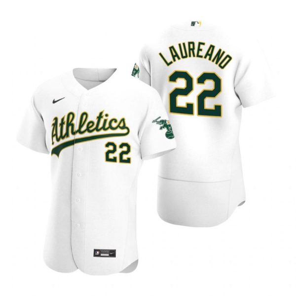 Personalized Men’s #22 Ramon Laureano Oakland Athletics Flex Base Jersey White