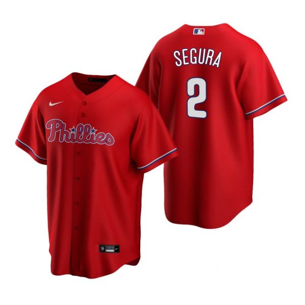 Personalized Men’s #2 Jean Segura Philadelphia Phillies Cool Base Jersey Red