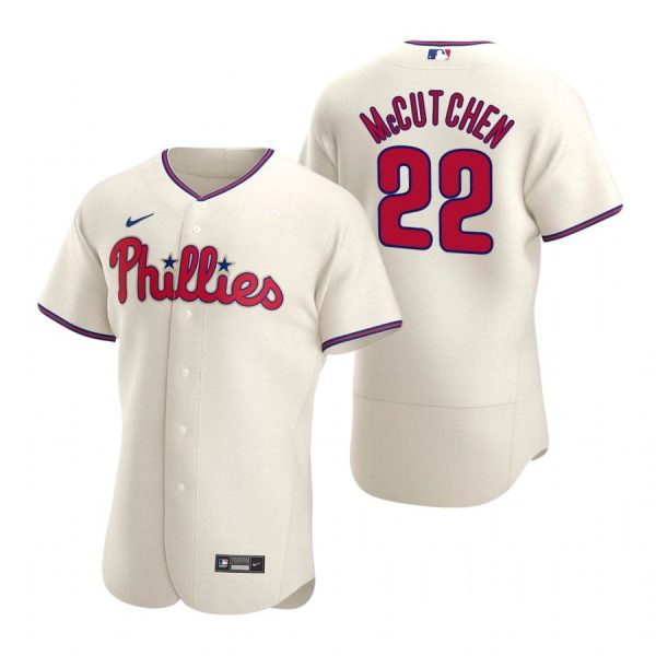 Personalized Men’s #22 Andrew Mccutchen Philadelphia Phillies Flex Base Jersey Cream