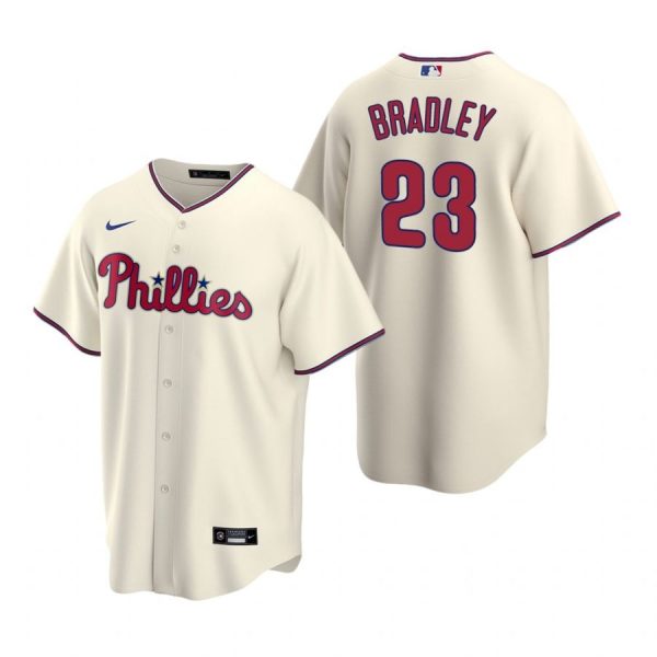 Personalized Men’s #23 Archie Bradley Philadelphia Phillies Cool Base Jersey Cream