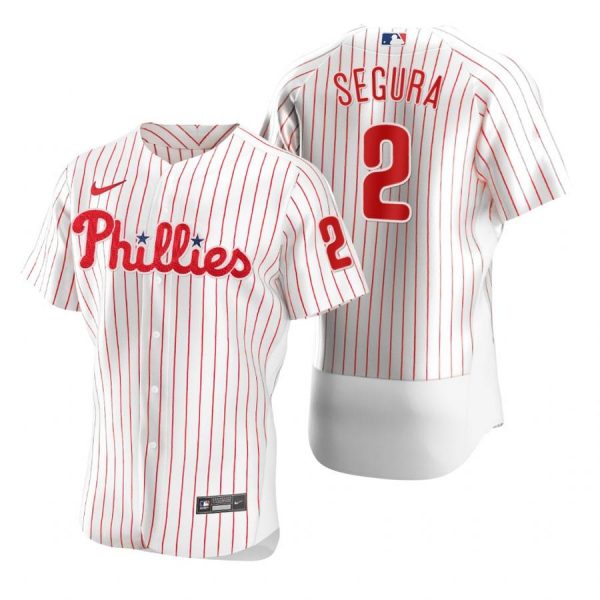 Personalized Men’s #2 Jean Segura Philadelphia Phillies Flex Base Jersey White