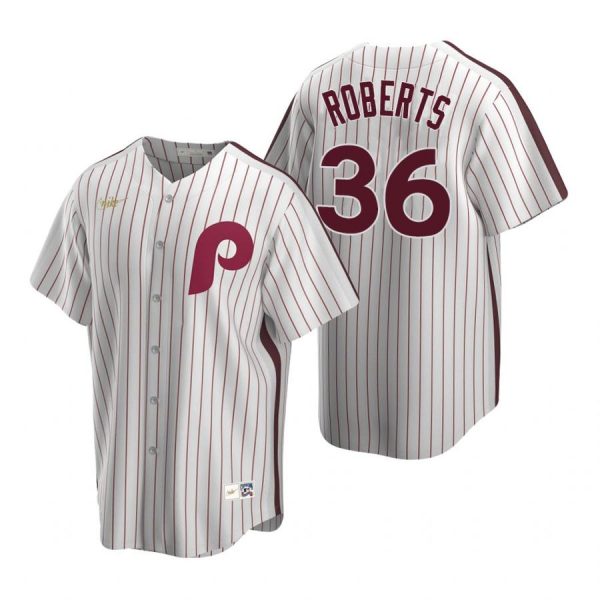 Personalized Men’s #36 Robin Roberts Philadelphia Phillies Cool Base Jersey White