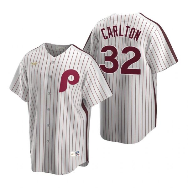 Personalized Men’s #32 Steve Carlton Philadelphia Phillies Cool Base Jersey White