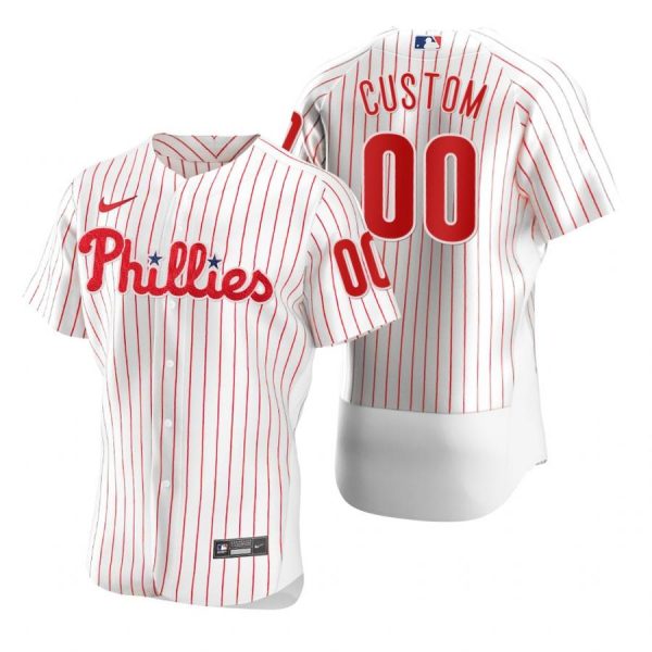 Personalized Men’s Philadelphia Phillies Flex Base Jersey White