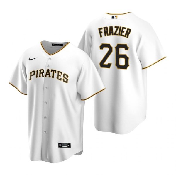 Personalized Men’s #26 Adam Frazier Pittsburgh Pirates Cool Base Jersey White