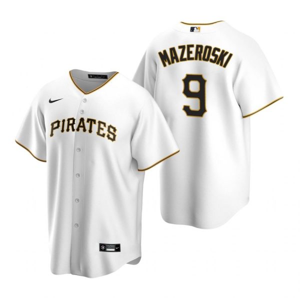 Personalized Men’s #9 Bill Mazeroski Pittsburgh Pirates Cool Base Jersey White