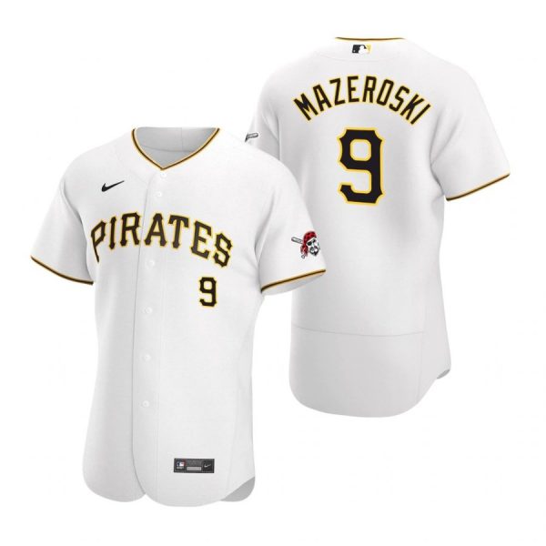 Personalized Men’s #9 Bill Mazeroski Pittsburgh Pirates Flex Base Jersey White
