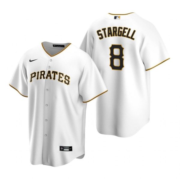 Personalized Men’s #8 Willie Stargell Pittsburgh Pirates Cool Base Jersey White