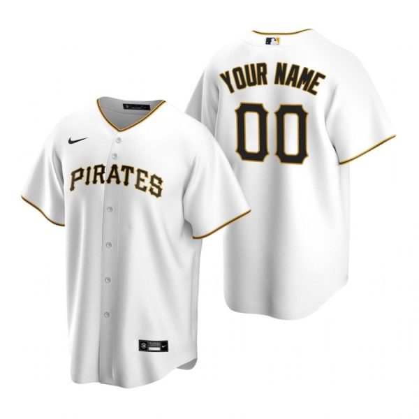 Personalized Men’s Pittsburgh Pirates Cool Base Jersey White