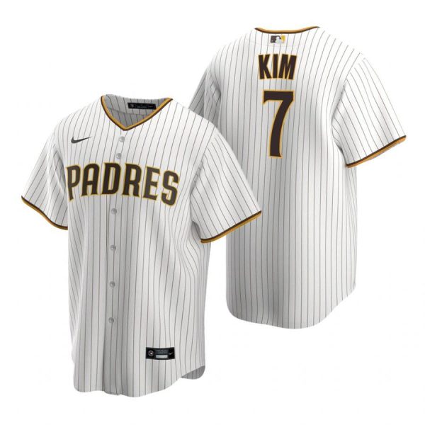 Personalized Men’s #7 Ha Seong Kim San Diego Padres Cool Base Jersey White