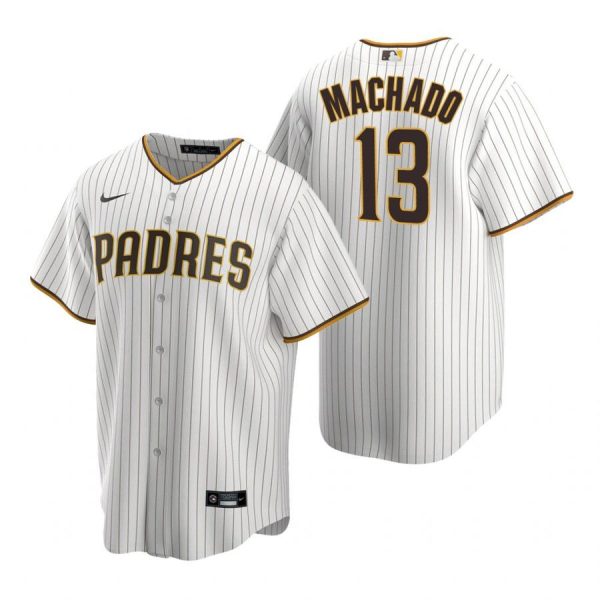 Personalized Men’s #13 Manny Machado San Diego Padres Cool Base Jersey White