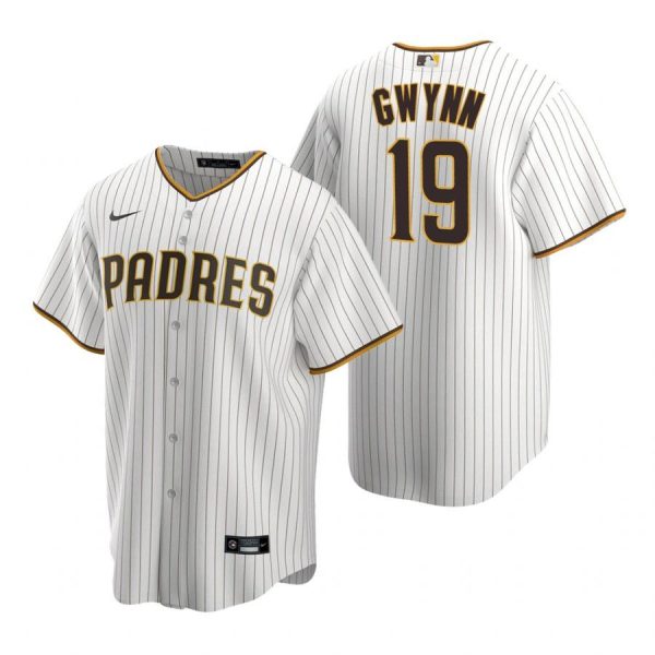 Personalized Men’s #19 Tony Gwynn San Diego Padres Cool Base Jersey White