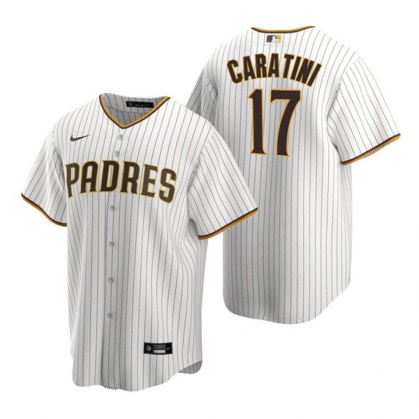 Personalized Men’s #17 Victor Caratini San Diego Padres Cool Base Jersey White