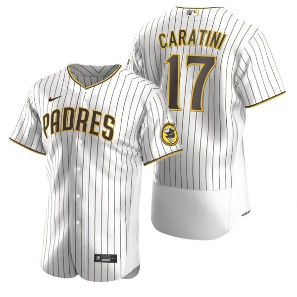 Personalized Men’s #17 Victor Caratini San Diego Padres Flex Base Jersey White