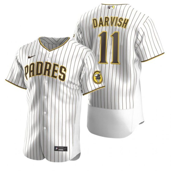 Personalized Men’s #11 Yu Darvish San Diego Padres Flex Base Jersey White