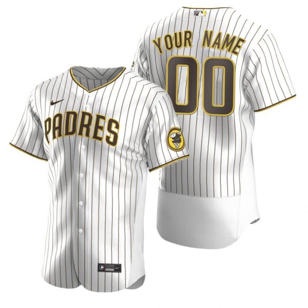 Personalized Men’s San Diego Padres Flex Base Jersey White