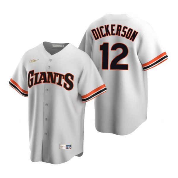Personalized Men’s #12 Alex Dickerson San Francisco Giants Cool Base Jersey White Cooperstown