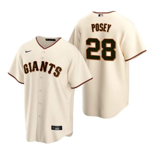 Personalized Men’s #28 Buster Posey San Francisco Giants Cool Base Jersey Cream