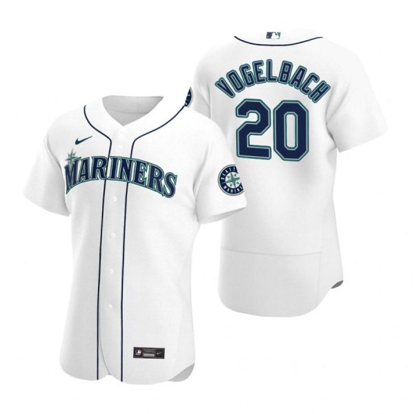 Personalized Men’s Daniel Vogelbach Seattle Mariners Flex Base Jersey Black Golden White