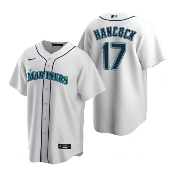 Personalized Men’s Emerson Hancock Seattle Mariners Cool Base Jersey Gray White
